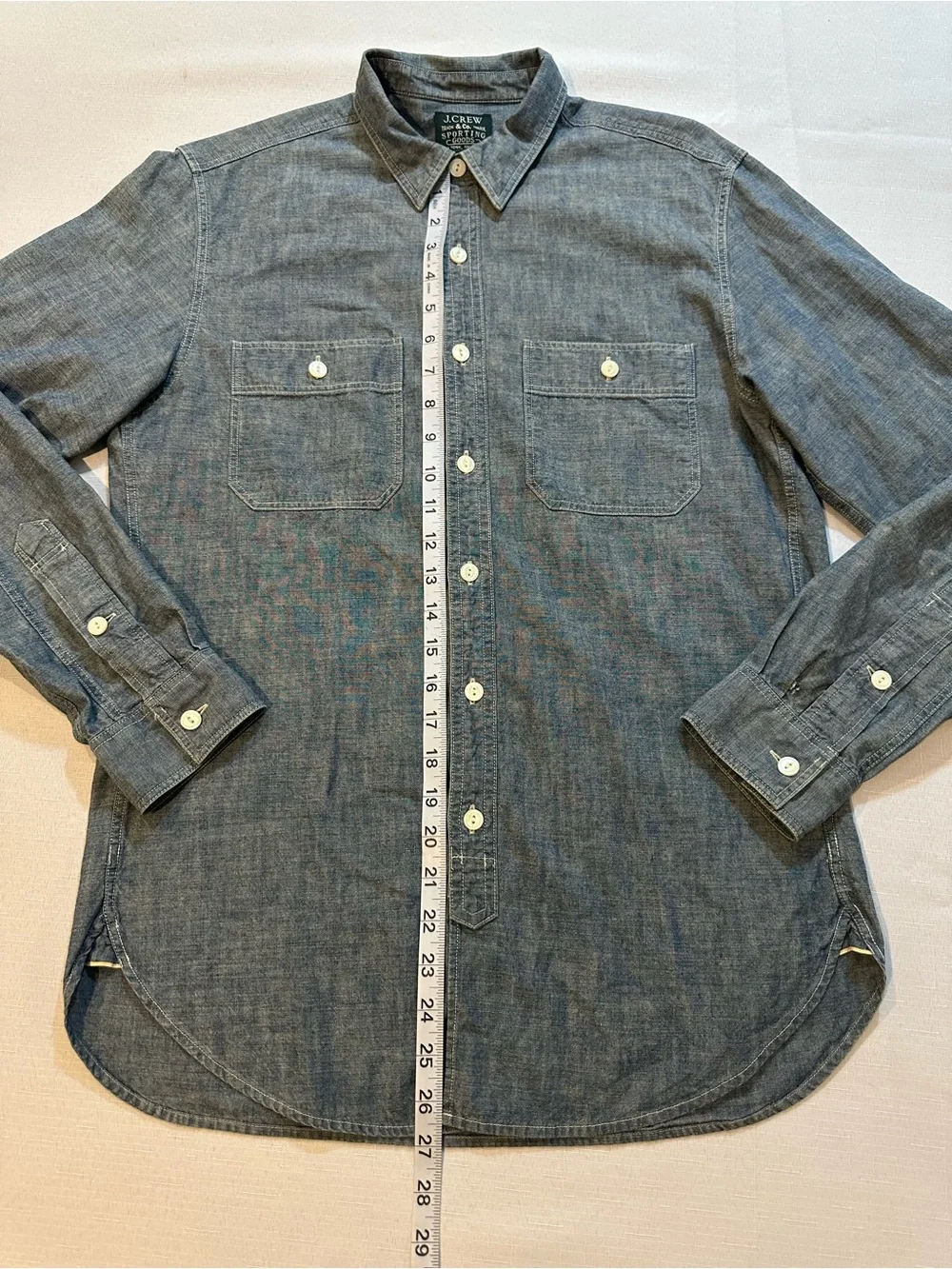 J.Crew Sporting Goods Chambray Work Shirt Small